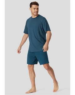 Пижамный комплект RUNDHALS COMFORT ESSENTIALS SET, светло-голубой Schiesser