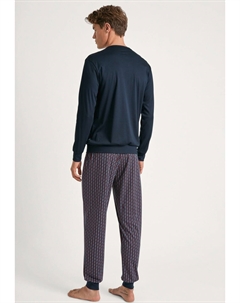 Пижамный комплект STREAMLINE BÜNDCHEN SET, темно-синий Calida