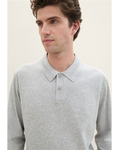 Топ с длинными рукавами, серый Tom tailor