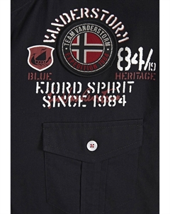 Рубашка KURZARM SNOFRED, черный Jan vanderstorm