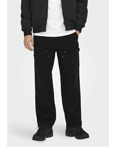 Брюки WEITEM BEINSCH LOCKER GESCHNIT, черный Only & sons