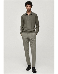 Топ с длинными рукавами TENP, оливковый Mango