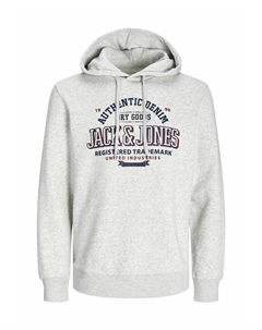 Толстовка с капюшоном PLUS SIZE LOGO, кремовый Jack & jones