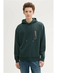 Толстовка с капюшоном DENIM, темно-зеленый Tom tailor