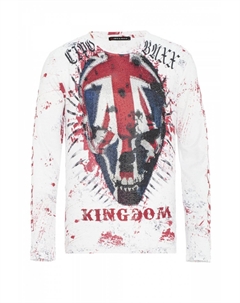 Топ с длинными рукавами, белый Cipo&baxx