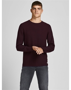 Пуловер 'BluCarlos', красный Jack & jones