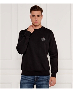 Свитшот мужской с логотипом бренда, черный Tommy hilfiger