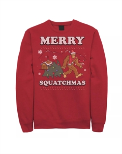 Мужской уродливый свитер Merry Squatchmas Big Foot с мультяшным рисунком и флисовым пуловером Licensed character
