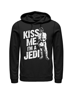 Мужской пуловер с капюшоном «Звездные войны» «Поцелуй меня, я джедай» Licensed character