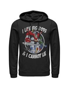 Мужская толстовка с принтом Voltron: Retro Defender I Like Big Bots Licensed character