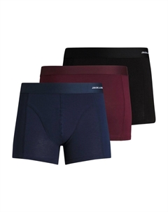 Трусы Boxer shorts, цвет navy/bordeaux/black Jack & jones