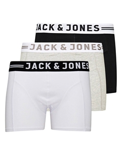 Трусы Boxer shorts Sense, цвет mottled grey/black/white Jack & jones