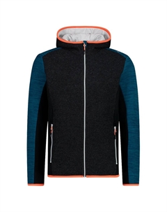 Толстовка на молнии Fix Hood Full Zip 31M1857, синий Cmp