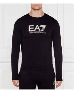 Лонгслив мужской с логотипом, черный Ea7