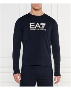 Лонгслив мужской хлопковый, синий Ea7