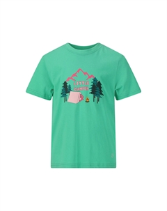 Футболка ЗИГЗАГ «Баркос» с модным принтом спереди, цвет mint Zigzag