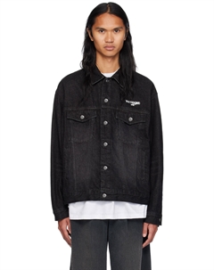 1506 Куртка дальнобойщика из денима, черный We11done