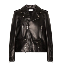 Классическая мотоциклетная куртка, черный Saint laurent