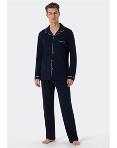 Пижамный комплект SET, темно-синий Schiesser
