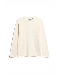 Топ с длинными рукавами CLASSIC ESSENTIAL, кремовый Superdry