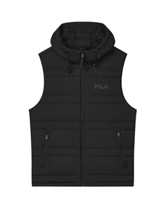 Жилет мужской, черный как смоль Fila