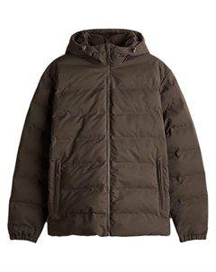 Стеганая куртка мужская темно-зеленого цвета хаки H&m