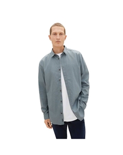 Рубашка 1038759 Printed, серый Tom tailor