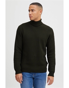 Пуловер Rollkragen, зеленый Solid