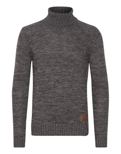 Пуловер Rollkragen, серый Solid