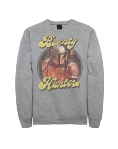 Мужской флисовый пуловер с рисунком «Звездные войны» и «Мандалорский охотник за головами» в стиле ретро Licensed character