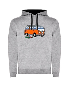 Худи Hippie Van Climbing Two-Colour, серый Kruskis