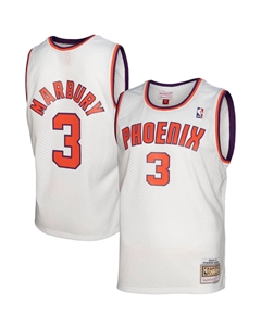 Мужская майка Stephon Marbury White Phoenix Suns 2002-03 Hardwood Classics Swingman Mitchell and ness