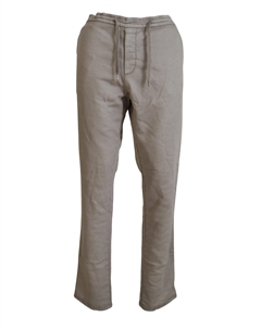 Шикарные прямые брюки со средней талией светло-коричневого цвета Ermanno scervino