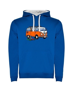Худи Hippie Van Climbing Two-Colour, синий Kruskis