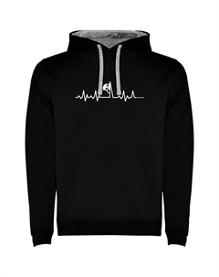 Худи Climbing Heartbeat Two-Colour, черный Kruskis
