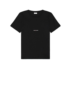 Футболка с логотипом, черный Saint laurent