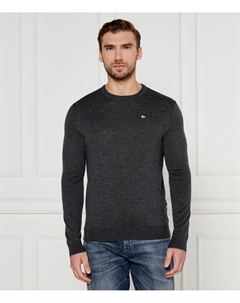 Свитер из шерсти DAMAVAND Regular Fit, серый Napapijri
