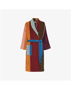 Халат свободного кроя из хлопка с полосатым принтом, мультиколор Paul smith