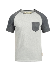 Футболка с принтом IDGRESHAM, светло-серый Indicode jeans