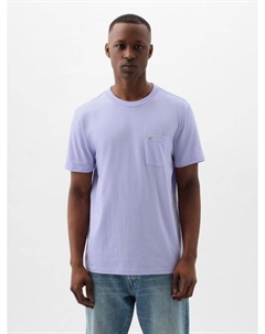 Футболка с карманом, фиолетовый Gap