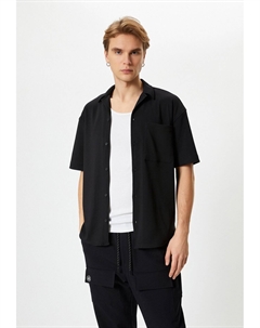 Рубашка POCKET DETAIL SHORT SLEEVE, черный Koton