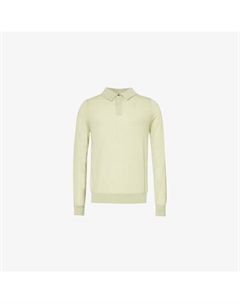 Джемпер-Поло свободного кроя с длинными рукавами из мериносовой шерсти, зеленый Paul smith