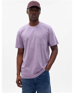 Футболка с карманом, фиолетовый Gap
