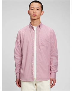 Рубашка стандартного кроя, розовый Gap