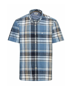 Рубашка KURZARM MIT KAROMUSTER, синий Camel active