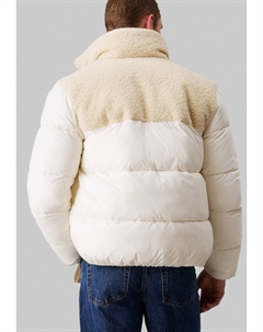 Зимняя куртка PUFFER JACKET Jeans, кремовый Calvin klein