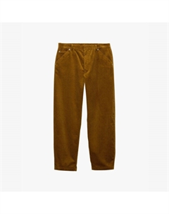 Брюки из вельвета и хлопка с треугольными пластинами Pinwale, желтый Prada