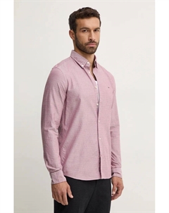 Хлопковая рубашка, фиолетовый Tommy hilfiger