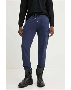 Фирменные хлопковые спортивные штаны, темно-синий C.p. company