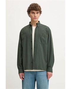Хлопковая рубашка Chemise Mateo с логотипом, зеленый A.p.c.